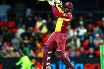 West Indies’ Kyle Mayers stuns Australia with a 105-metre Six