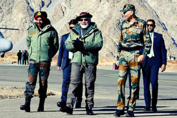 PM Modi celebrates Diwali with Jawans