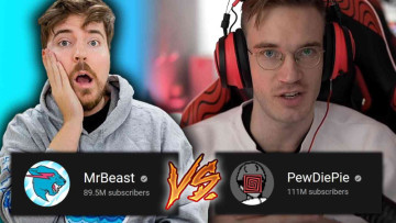 PewDiePie is outdone by MrBeast on YouTube