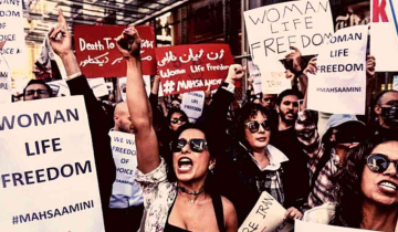 Women protestors shot in the breast, face and thighs by Iranian forces
