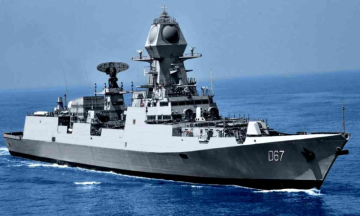 The Stealth Guided-Missile Destroyer INS Mormugao Makes it into The Indian Navy
