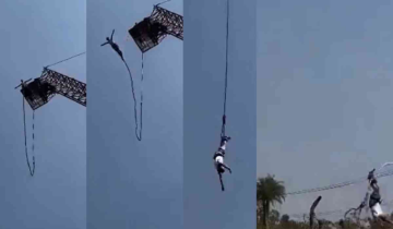 Thailand Tourist Escapes Death as Cord Snaps During Bungee Jumping