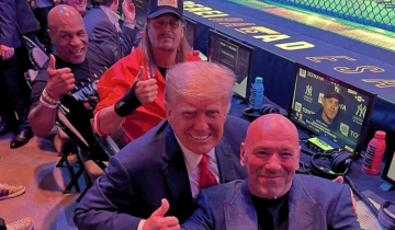 Crowd Erupts as Donald Trump Visits UFC 287 Along With Dana White Days After Indictment