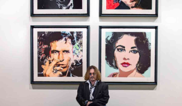 Johnny Depp has a garage sale of paintings and it's earning him millions