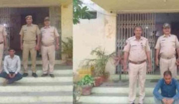 नीमराना पुलिस ने अवैध शराब बेचते दो लोगो को किया गिरफ्तार