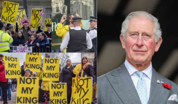 UK Cops Arrest Protestors Carrying Not My King Placards on their way to Coronation