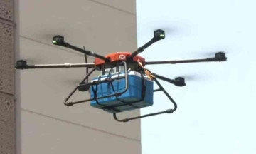 Delhi: Drones deliver blood bags for the first time