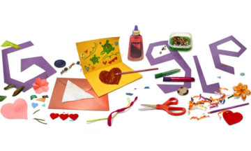 A different doodle by Google on the occasion of Mother's Day