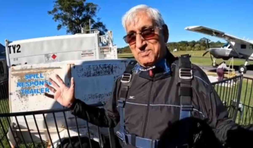 Adventure knows no Age: A 70-year-old minister from Chhattisgarh tries skydiving in Australia