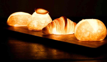 Unsold croissants turned into $88 lamps by a Japanese artist to highlight food waste