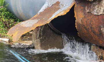 Pipeline damaged at Adai village, affected water supply for Navi Mumbai 