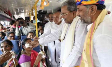 Free bus travel for women in Karnataka as a part of Shakti scheme