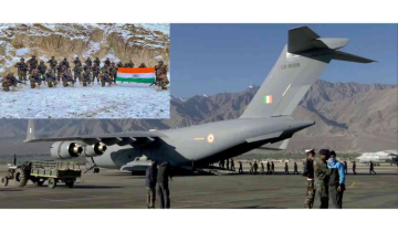 Airforce has airlifted 68000 soldiers to Ladakh after Galwan