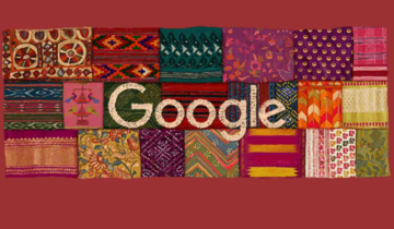 Google honours Independence day with a lovely tapestry