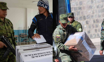 More than 100,000 police & soldiers deployed to protect the voters against rising violence in Ecuador