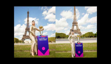 Urvashi Rautela Shines as 'First actor' to unveil 2023 World Cup Trophy