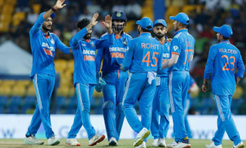 Men in Blue Mauling! India thrashes Sri Lanka by 41 runs