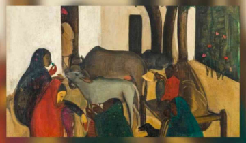 Epic Auction Triumph: Amrita Sher-Gil's "The Story Teller"  sold at a Whopping 61.8 Cr