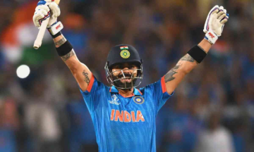 Virat Kohli smashes century six to lead India 7-wicket win