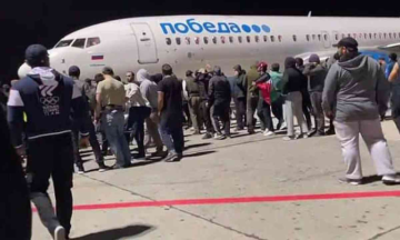 Anti-Israel protesters storm airport in Russia's Dagestan region