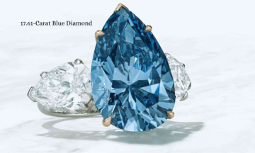 Christie's unveils record breaking 17.6 carat blue diamond for auction at $50 million