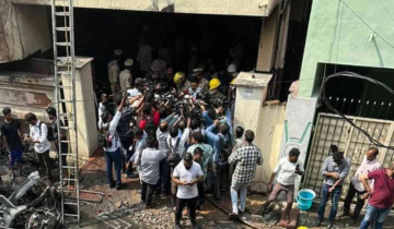 Residential fire in Hyderabad due to Car Repair spark, 9 dead