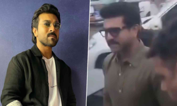 Ram Charan gets mobbed by fans as he visits Chamundeshwari Temple in Mysore