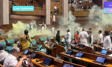 Parliament attack: Two nabbed in Lok Sabha gas canister attack, session adjourned