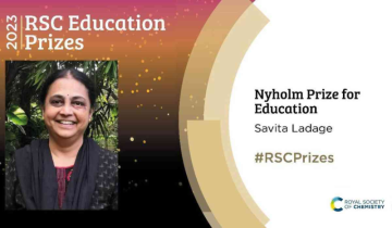 Prof. Savita Ladage awarded with the ‘Nyholm Prize’ of Royal Society of Chemistry for Education