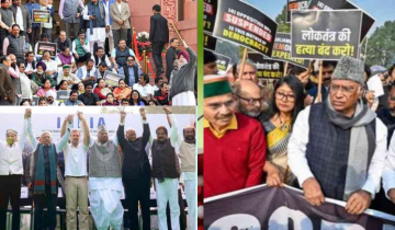 INDIA bloc launches Nationwide Protest Against Suspension of 146 MPs at Jantar Mantar