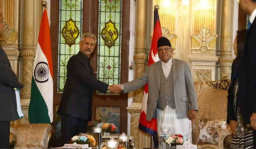 EAM Jaishankar along with an Indian delegation met with the Nepal PM, President in Kathmandu