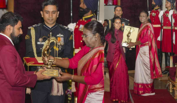 Mohammad Shami, Para-Archer Sheetal Devi Honoured with 'Arjuna Award' by President Murmu