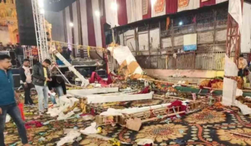 Tragedy strikes as stage collapse at Delhi's Kalkaji Mandir leaves 1 dead and 17 injured