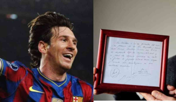 Lionel Messi's Historic Signed Napkin set for Auction at £300,000