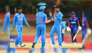 ICC Under-19 World Cup: India crushes Nepal by 132 runs, securing semifinal ticket