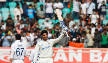 Shubman Gill hits his first Test century in 11 months, in the 2nd Test vs England