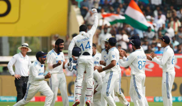 India wins the 2nd test against England by 106 runs, levelling the series at 1-1