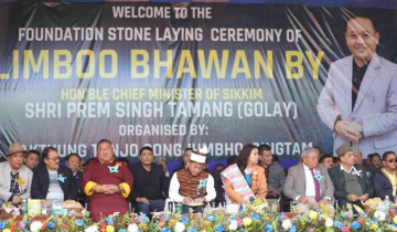 VYGR Exclusive: CM Prem Singh Tamang graced the foundation stone laying ceremony of Limboo Bhawan today