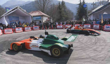 Kashmir hosts the inaugural Formula-4 car racing event alongside Dal Lake