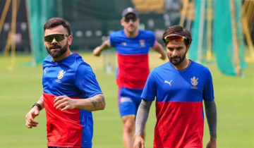 Virat Kohli seen in his first practice session ahead of IPL 2024