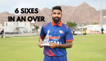 Six Sixes Sensation: Nepal's Dipendra Singh Airee Joins Yuvraj & Pollard by smashing six sixes in an over