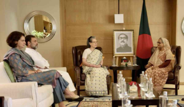 Bangladesh PM Sheikh Hasina Meets Sonia, Rahul, and Priyanka Gandhi in Delhi