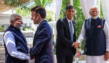 G7 Summit: PM Modi meets the French President Emmanuel Macron & UK PM Rishi Sunak