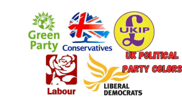 Red, Green, Blue, Yellow- How Britain's political parties got their colors?