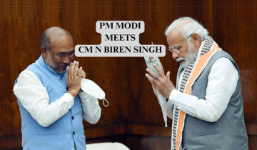 PM Modi Meets Manipur CM Biren Singh In First Meeting Since Ethnic Clashes