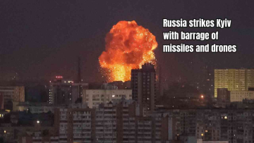 Russia-Ukraine war: Russia strikes Kyiv with barrage of missiles and drones