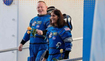 Sunita Williams on her way back home?