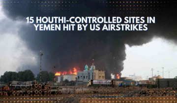 15 Houthi-Controlled Sites in Yemen Hit by US Airstrikes