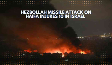 Hezbollah Missile Attack on Haifa Injures 10 in Israel