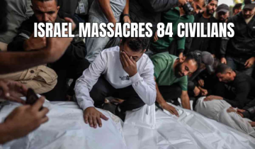 Israel massacres 84 Civilians, including 50 children in Gaza, Dozens dead in Lebanon